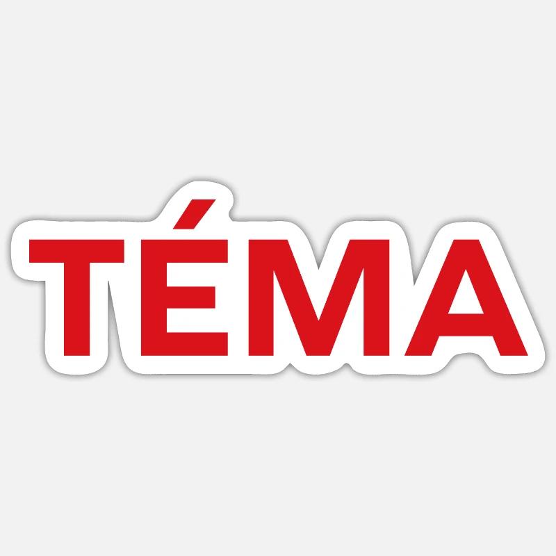 TEMA - Sticker size S (10 x 10 cm) - white matte