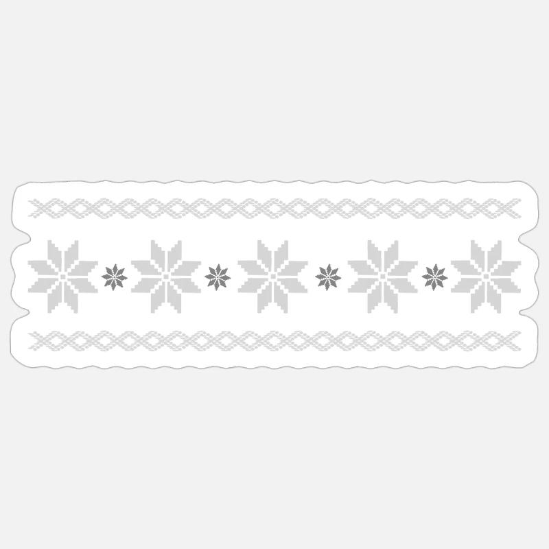 pattern - Sticker size S (10 x 10 cm) - white matte