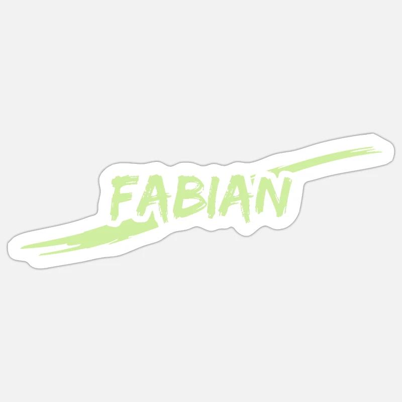 Fabien Sticker taille S (10 x 10 cm)