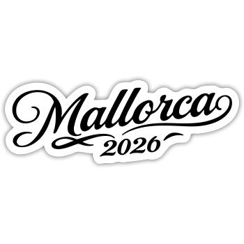 Majorque 2026 - Sticker taille S (10 x 10 cm) - blanc mat - Devant