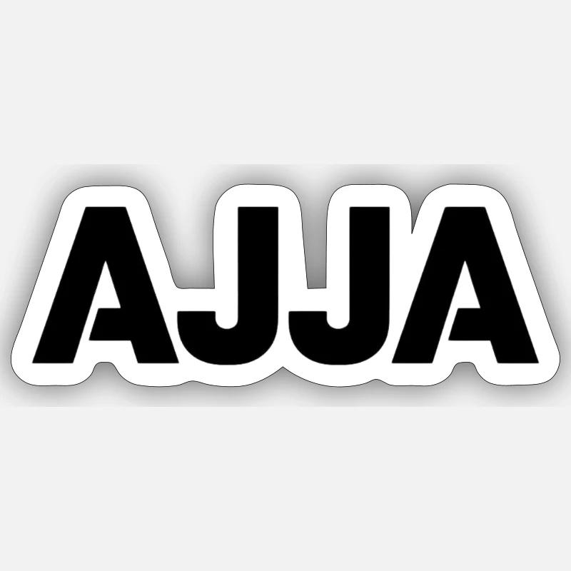 T-shirts dialecte Ajja, Limbourg - Sticker taille S (10 x 10 cm) - blanc mat