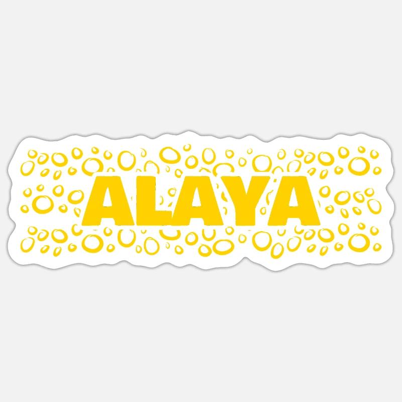 Gift for Alaya - Sticker size S (10 x 10 cm) - white matte