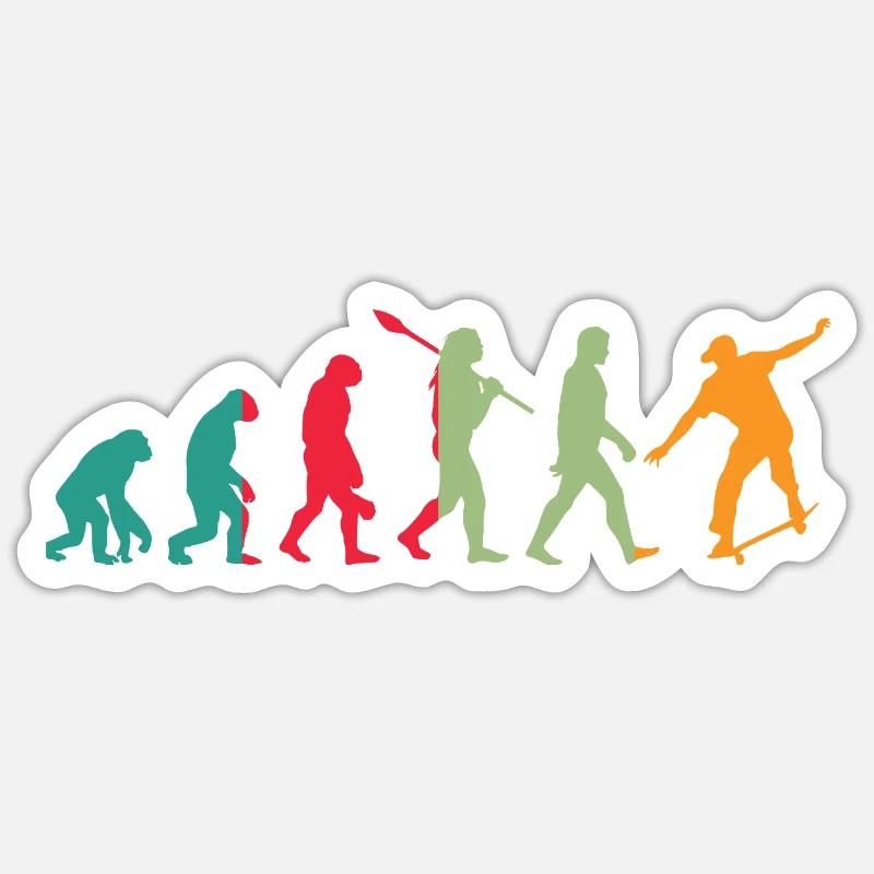 Evolution Skater Sticker Größe S (10 x 10 cm)
