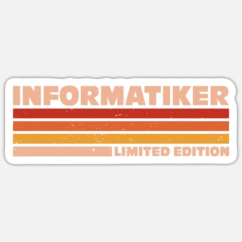 Informatiker Informatikerin Informatik Sticker Größe S (10 x 10 cm)
