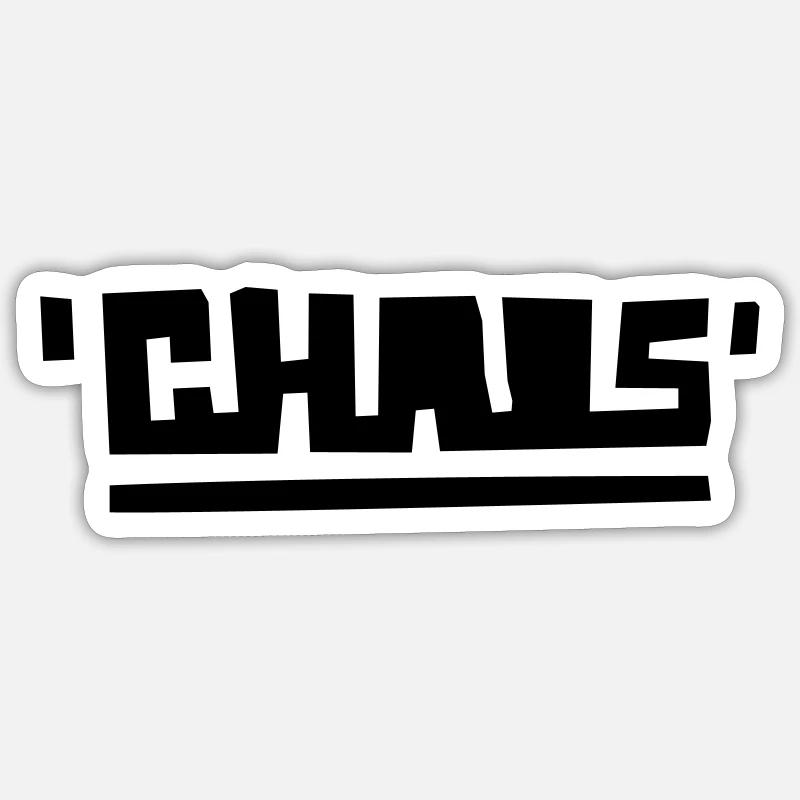 Chaos - Sticker Größe S (10 x 10 cm) - Mattweiß