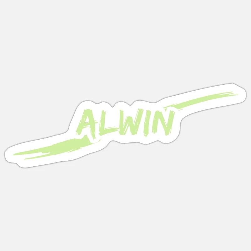 Gift Alwin - Sticker taille S (10 x 10 cm) - blanc mat