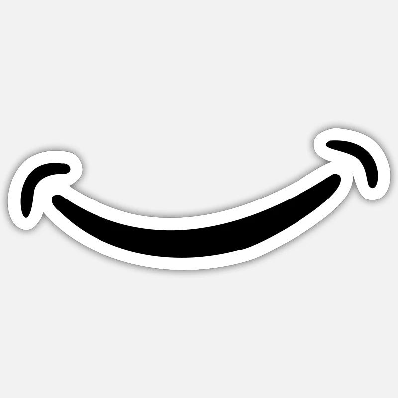 sourire Sticker taille S (10 x 10 cm)