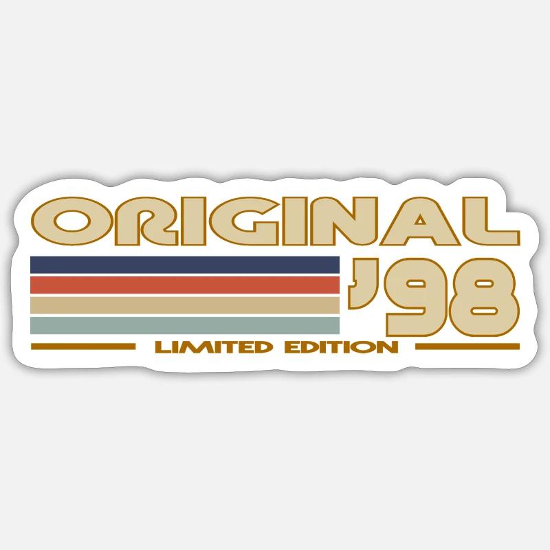 1998 - Sticker size S (10 x 10 cm) - white matte