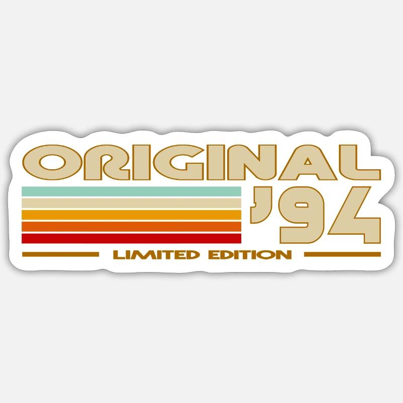1994 - Sticker taille S (10 x 10 cm) - blanc mat