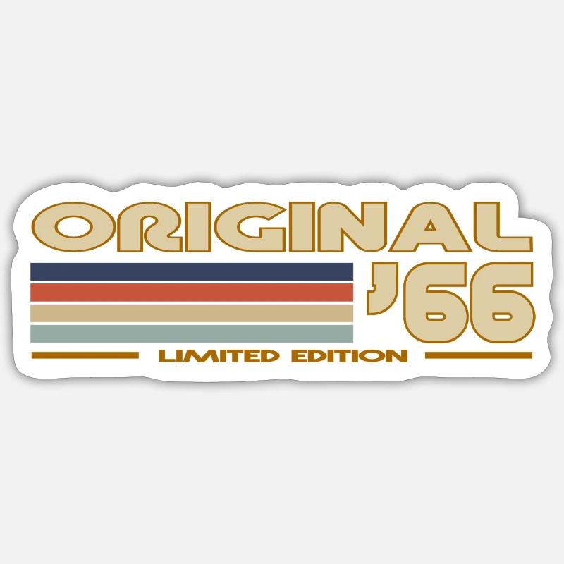 1966 - Sticker Größe S (10 x 10 cm) - Mattweiß