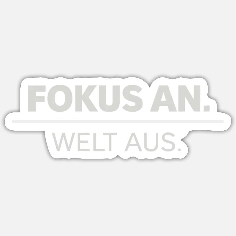 Succès, Concentration, Confiance Sticker taille S (10 x 10 cm)