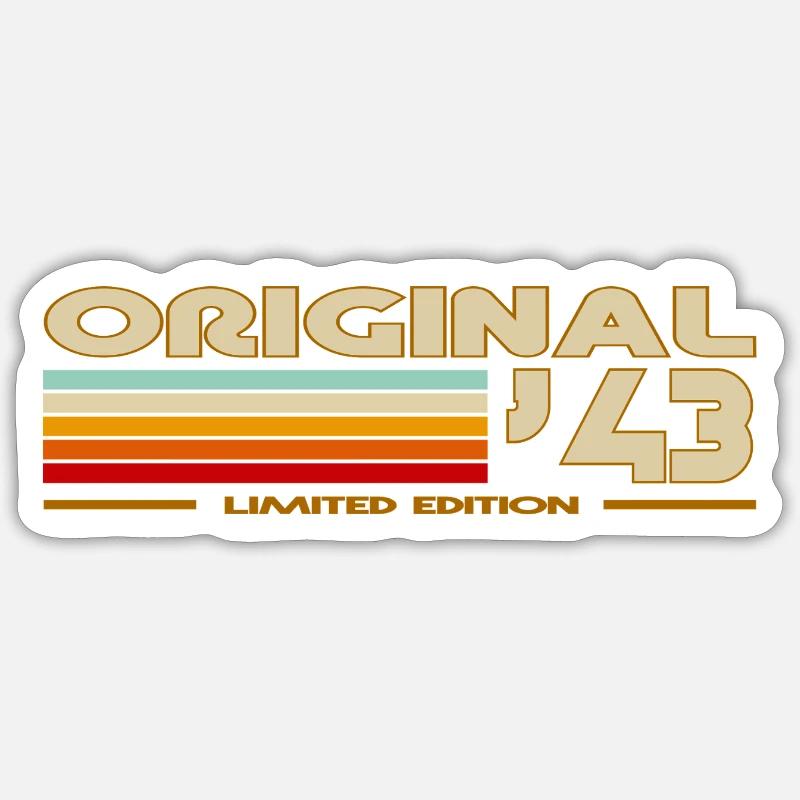 1943 - Sticker Größe S (10 x 10 cm) - Mattweiß
