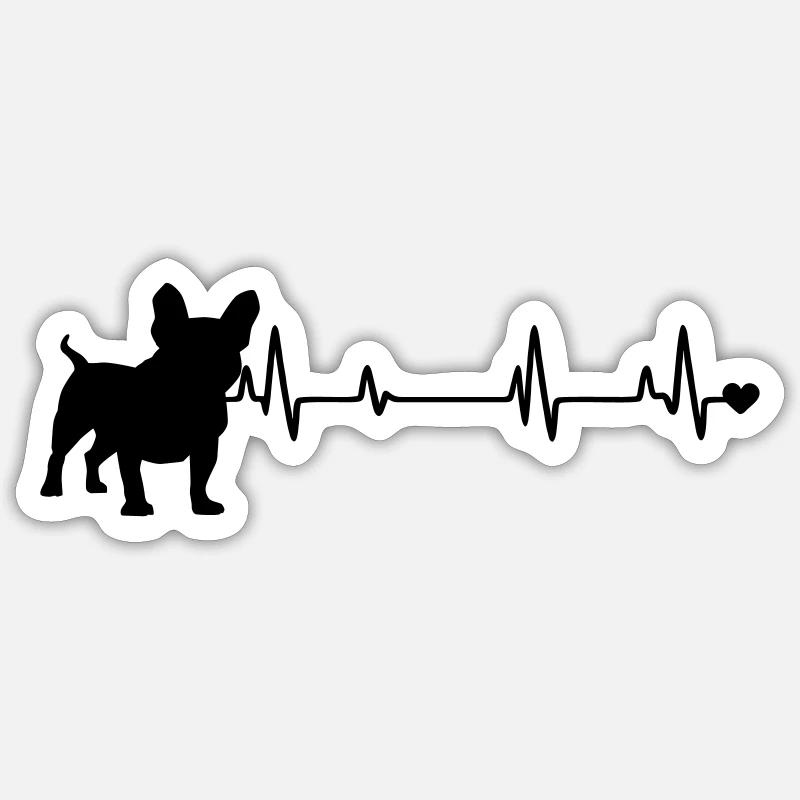 Dog - Sticker size S (10 x 10 cm) - white matte