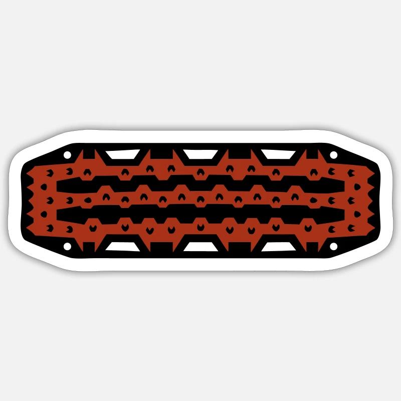 Offroad Sand Sheet 4x4 Mud - Sticker size S (10 x 10 cm) - white matte