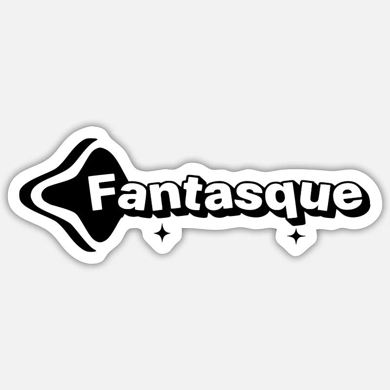 Verspieltes Schwarz-Weiß - Sticker Größe S (10 x 10 cm) - Mattweiß