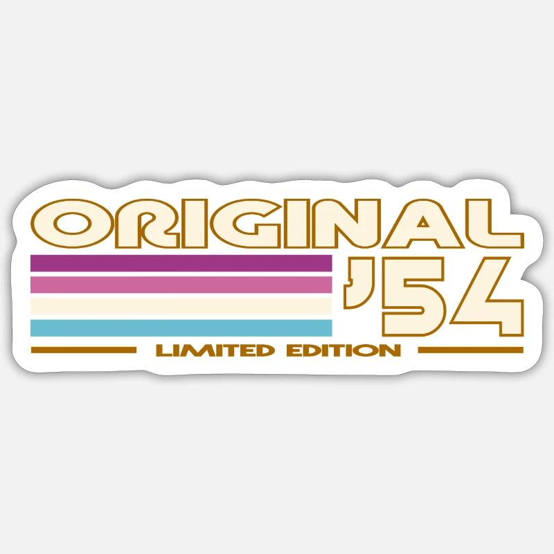 1954 - Sticker taille S (10 x 10 cm) - blanc mat