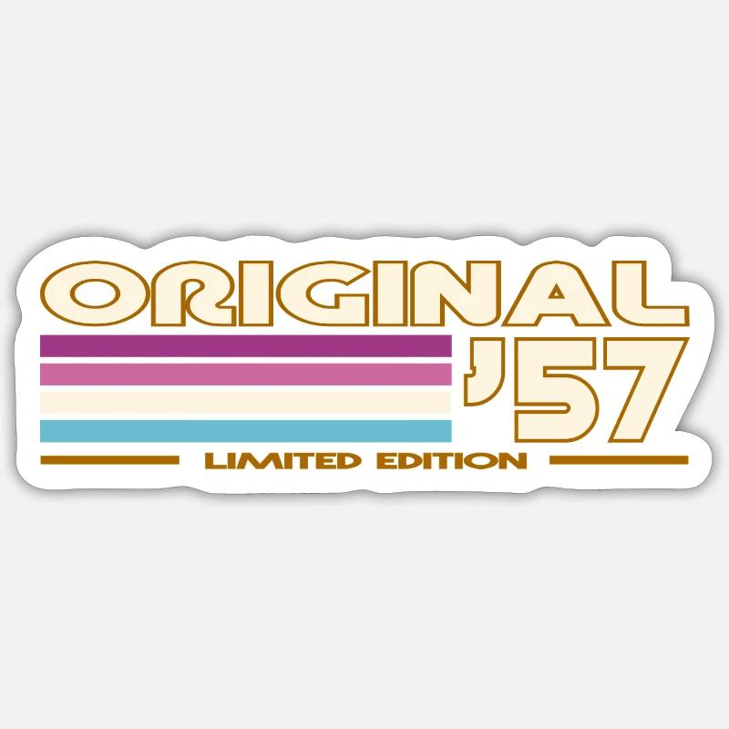1957 - Sticker Größe S (10 x 10 cm) - Mattweiß
