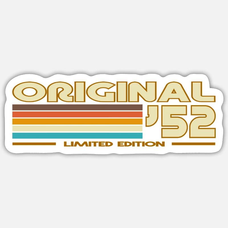 1952 - Sticker size S (10 x 10 cm) - white matte