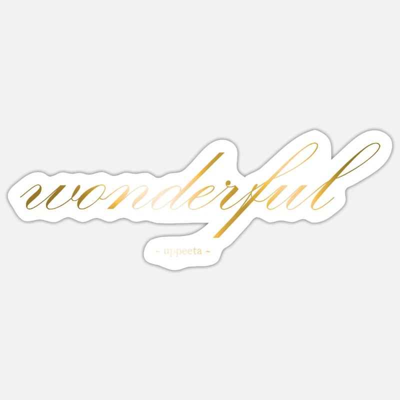 Merveilleux - Sticker taille S (10 x 10 cm) - blanc mat