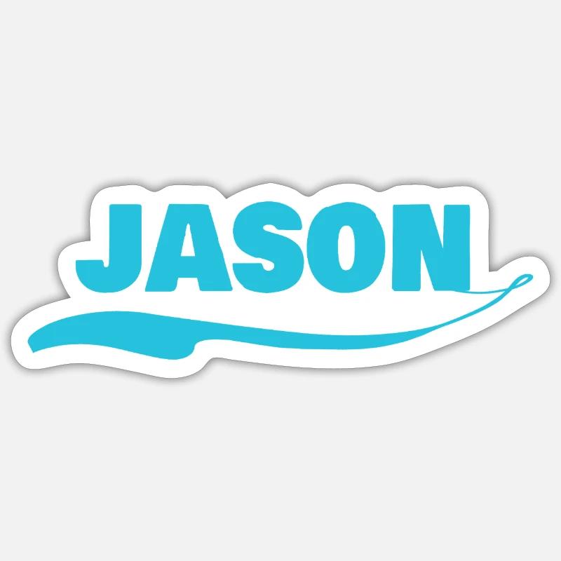 Gift for Jason - Sticker size S (10 x 10 cm) - white matte
