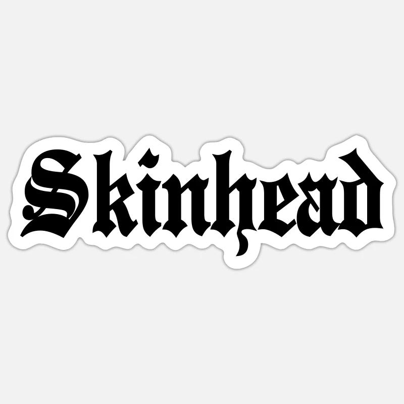 Working Class Skinhead Oi! Antiracist Bootboys My - Sticker Größe S (10 x 10 cm) - Mattweiß