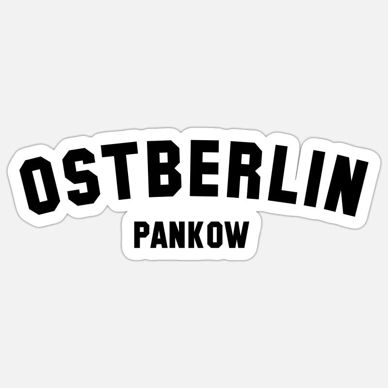 PANKOW - Sticker size S (10 x 10 cm) - white matte