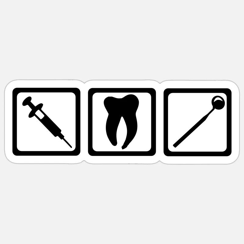 Dentist - Teeth Sticker size S (10 x 10 cm)