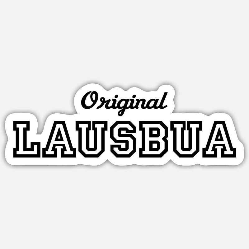 Original Lausbua Sticker Größe S (10 x 10 cm)