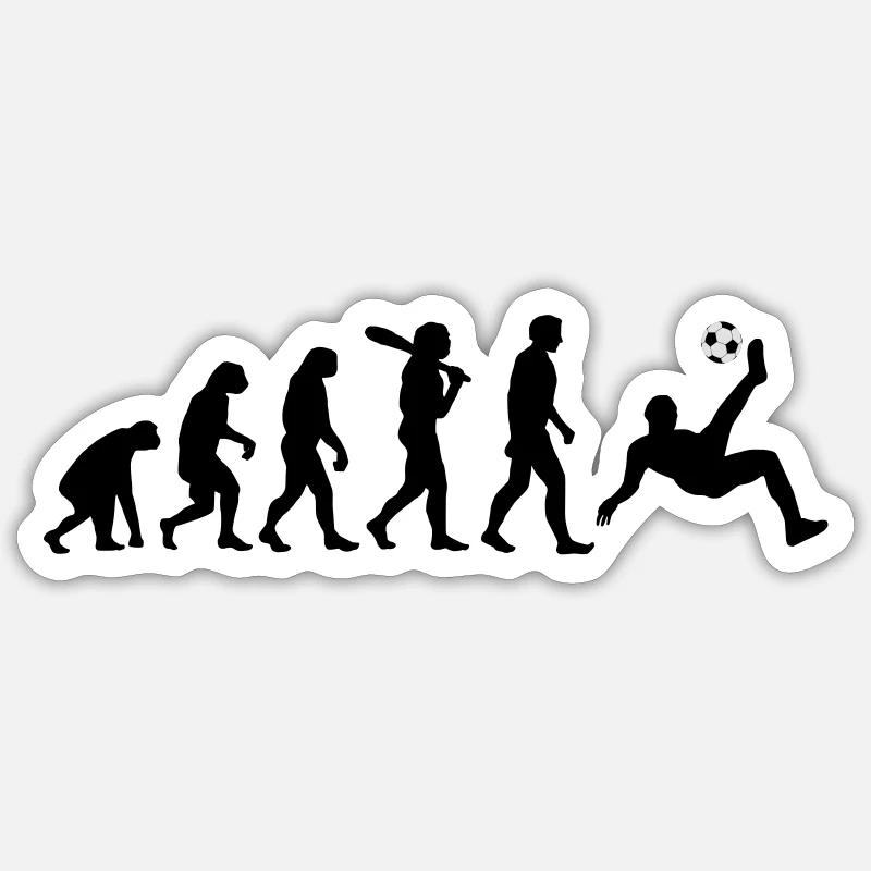 Evolution Fussball Sticker Größe S (10 x 10 cm)