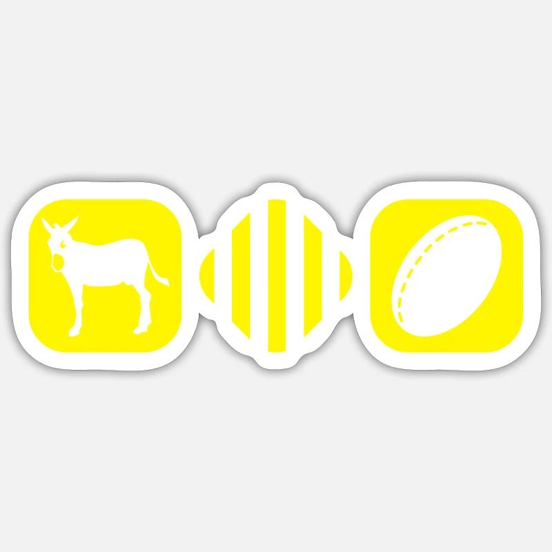 Catala boxes rugby Sticker taille S (10 x 10 cm)
