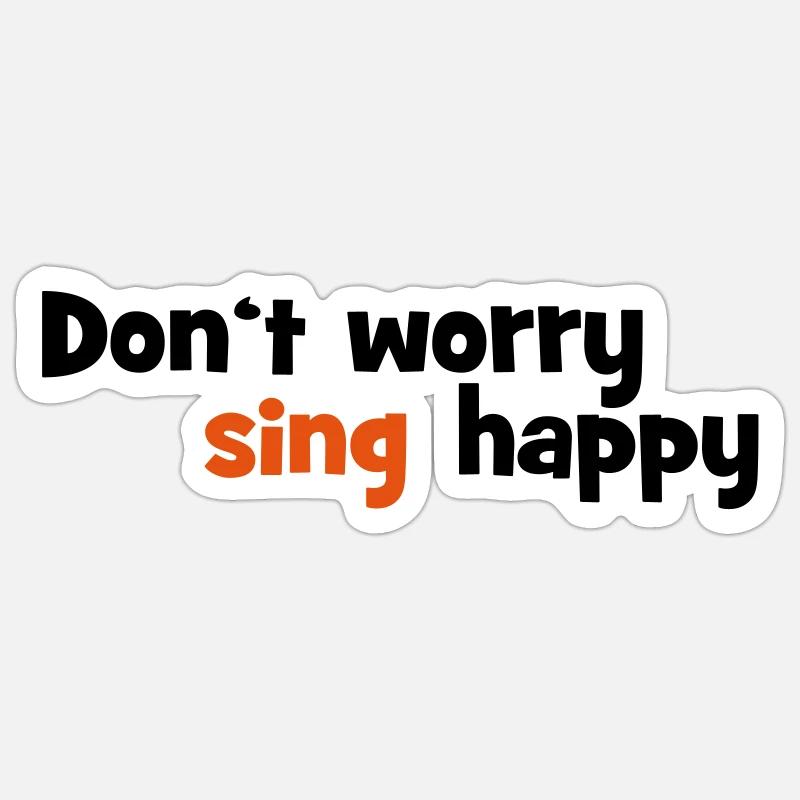 singing Sticker size S (10 x 10 cm)