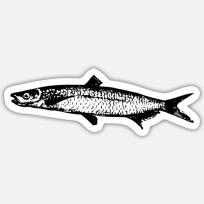 fish513 - Sticker Größe S (10 x 10 cm) - Mattweiß