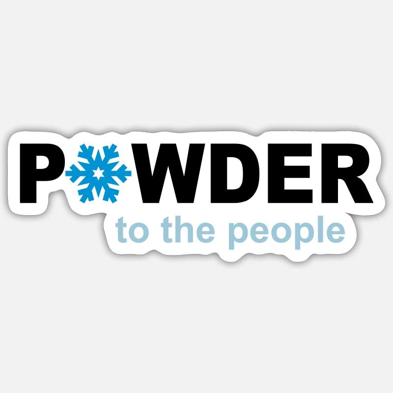 snow - Sticker size S (10 x 10 cm) - white matte