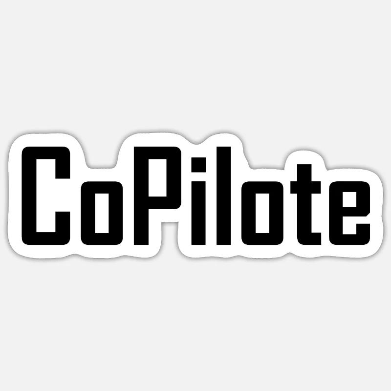 Copilot - Sticker Größe S (10 x 10 cm) - Mattweiß