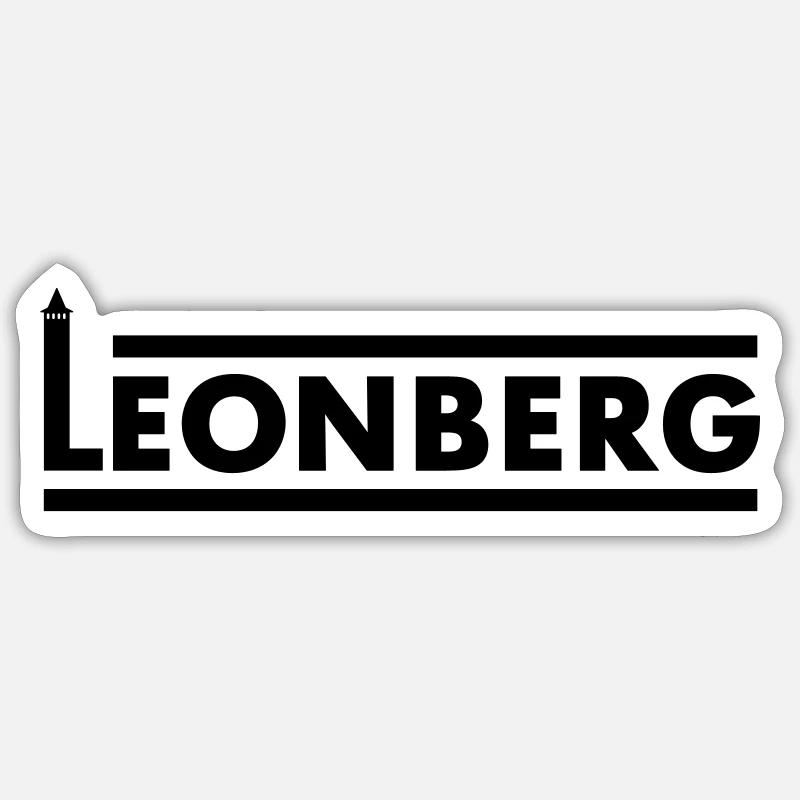 Leonberg - Sticker taille S (10 x 10 cm) - blanc mat