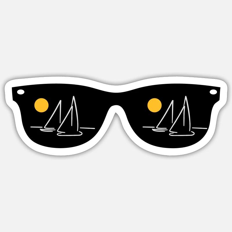sail - Sticker size S (10 x 10 cm) - white matte