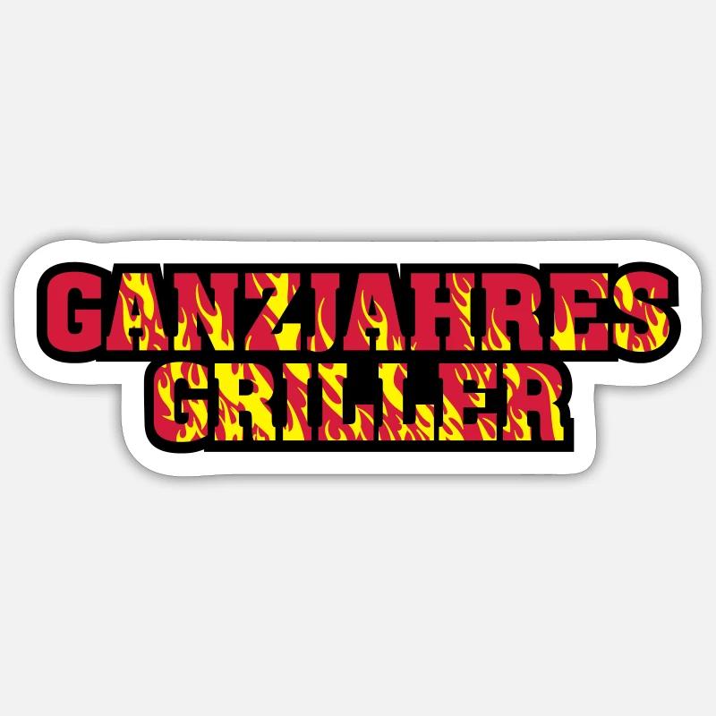 Year-round griller Sticker size S (10 x 10 cm)