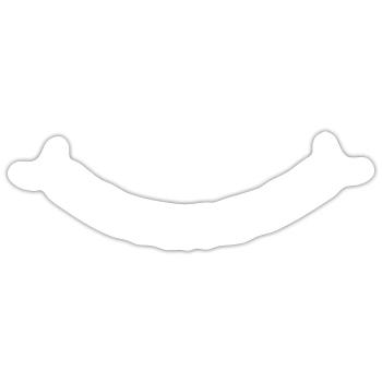 Smile in the lens - Sticker size S (10 x 10 cm) - white matte - Front