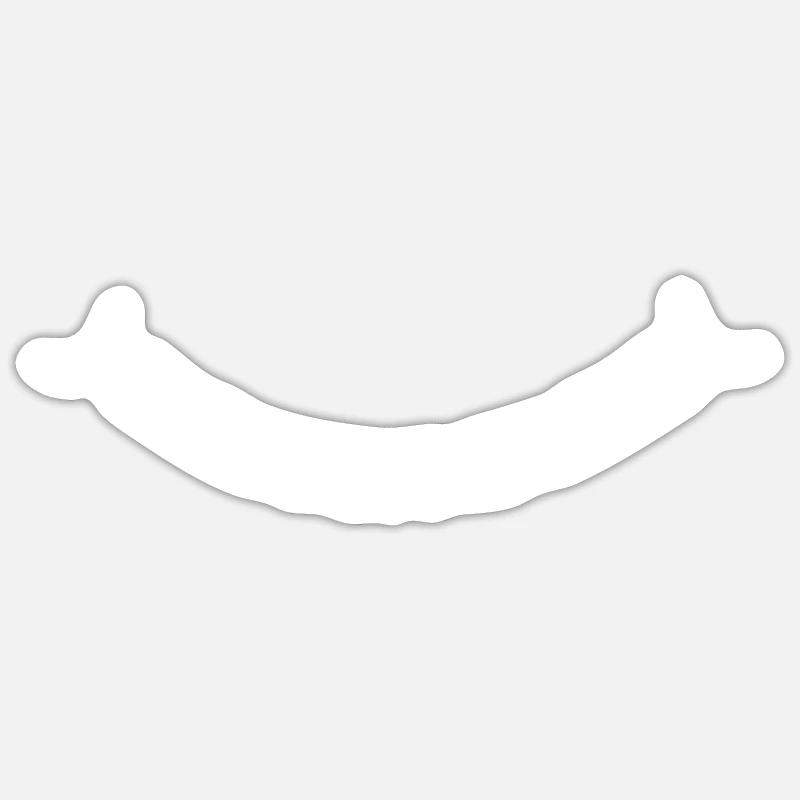 Sourire dans l'objectif Sticker taille S (10 x 10 cm)