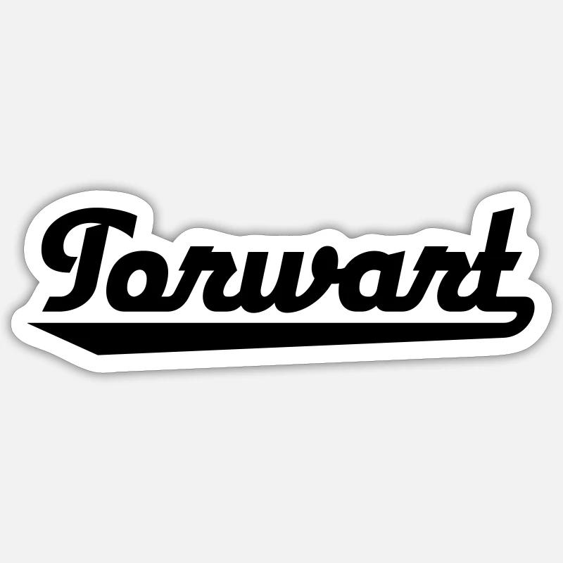 Torwart - Sticker Größe S (10 x 10 cm) - Mattweiß