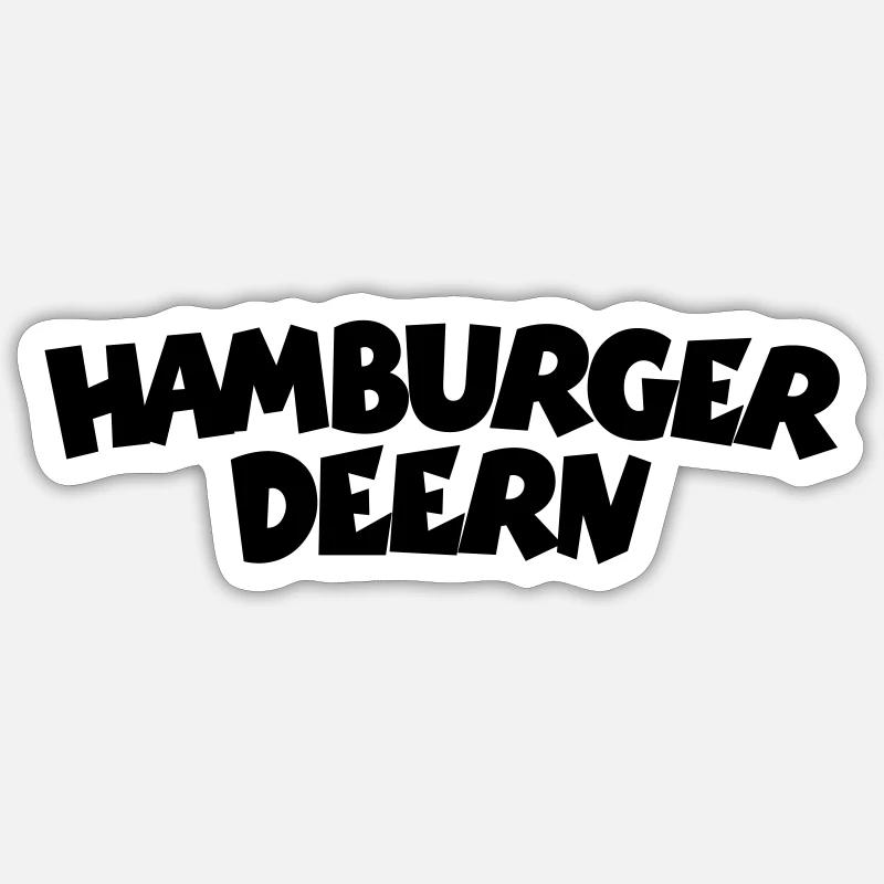 Hamburger Deern - Sticker Größe S (10 x 10 cm) - Mattweiß