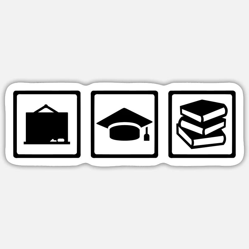 Lehrer Sticker Größe S (10 x 10 cm)
