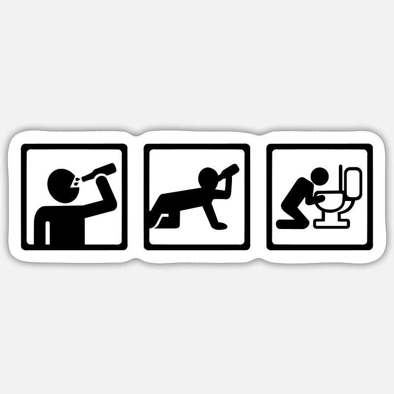 Alcool Sticker taille S (10 x 10 cm)