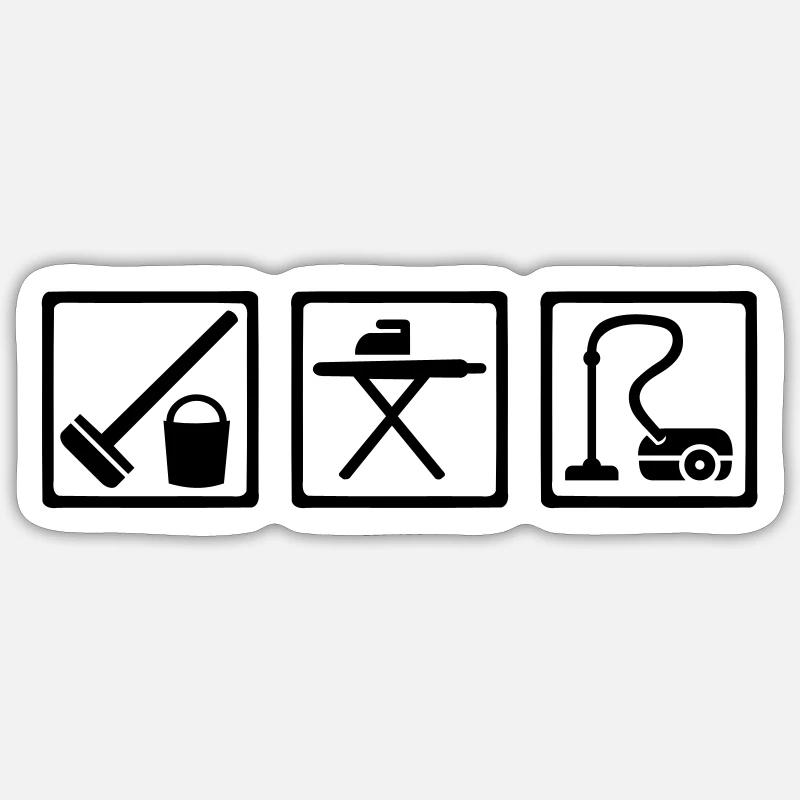 Cleaning Sticker size S (10 x 10 cm)