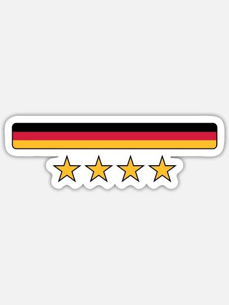 Deutschland - Sticker size S (10 x 10 cm) - white matte