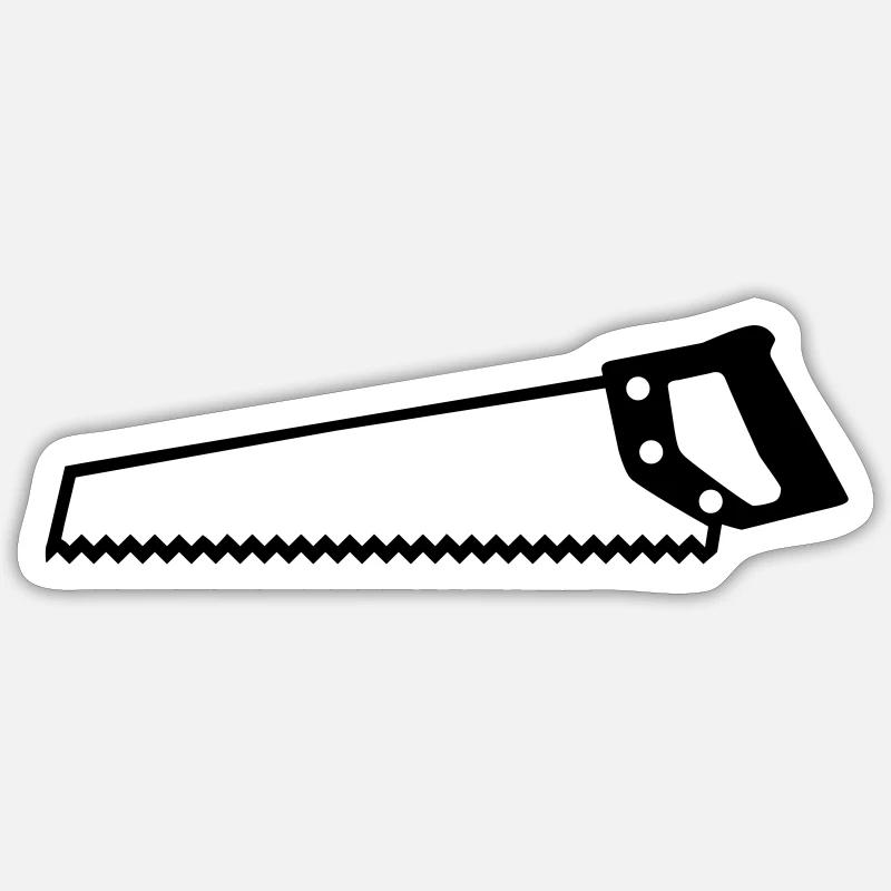 Säge Sticker Größe S (10 x 10 cm)