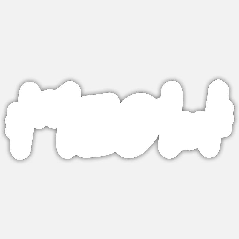 Couleur de motif de chat mignon chat meow chat librement sélectionnable Sticker taille S (10 x 10 cm)