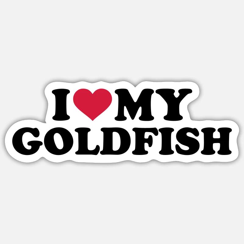 Goldfisch Sticker Größe S (10 x 10 cm)
