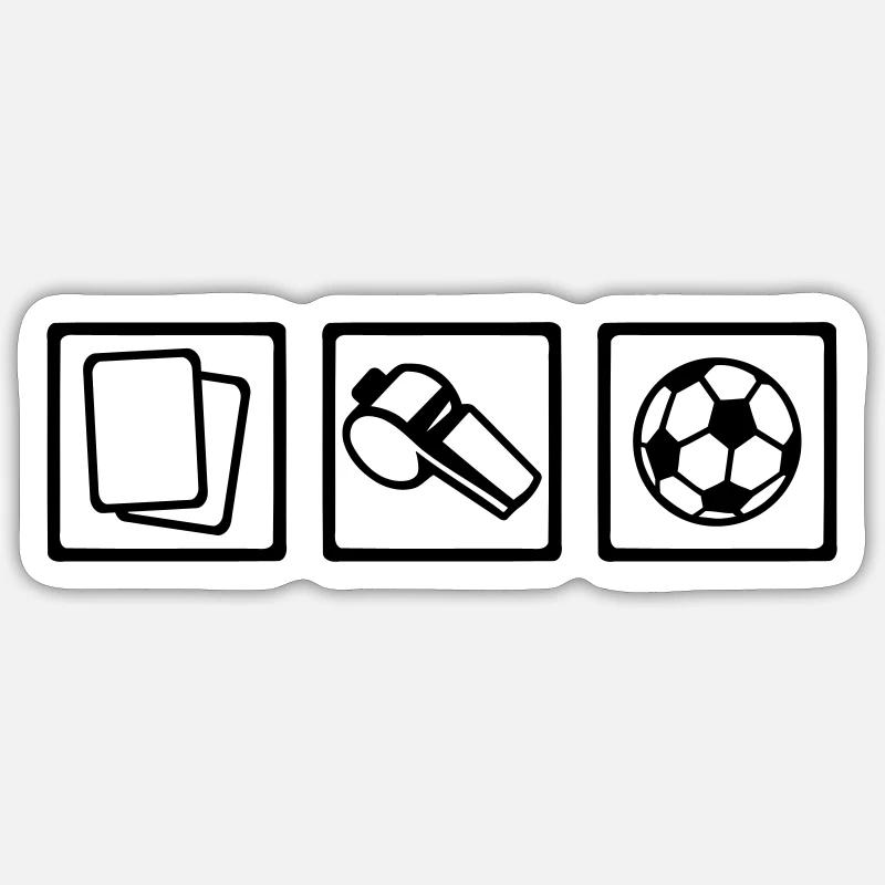 Referee - Sticker size S (10 x 10 cm) - white matte