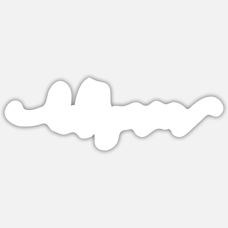 Bullymom - Sticker taille S (10 x 10 cm) - blanc mat
